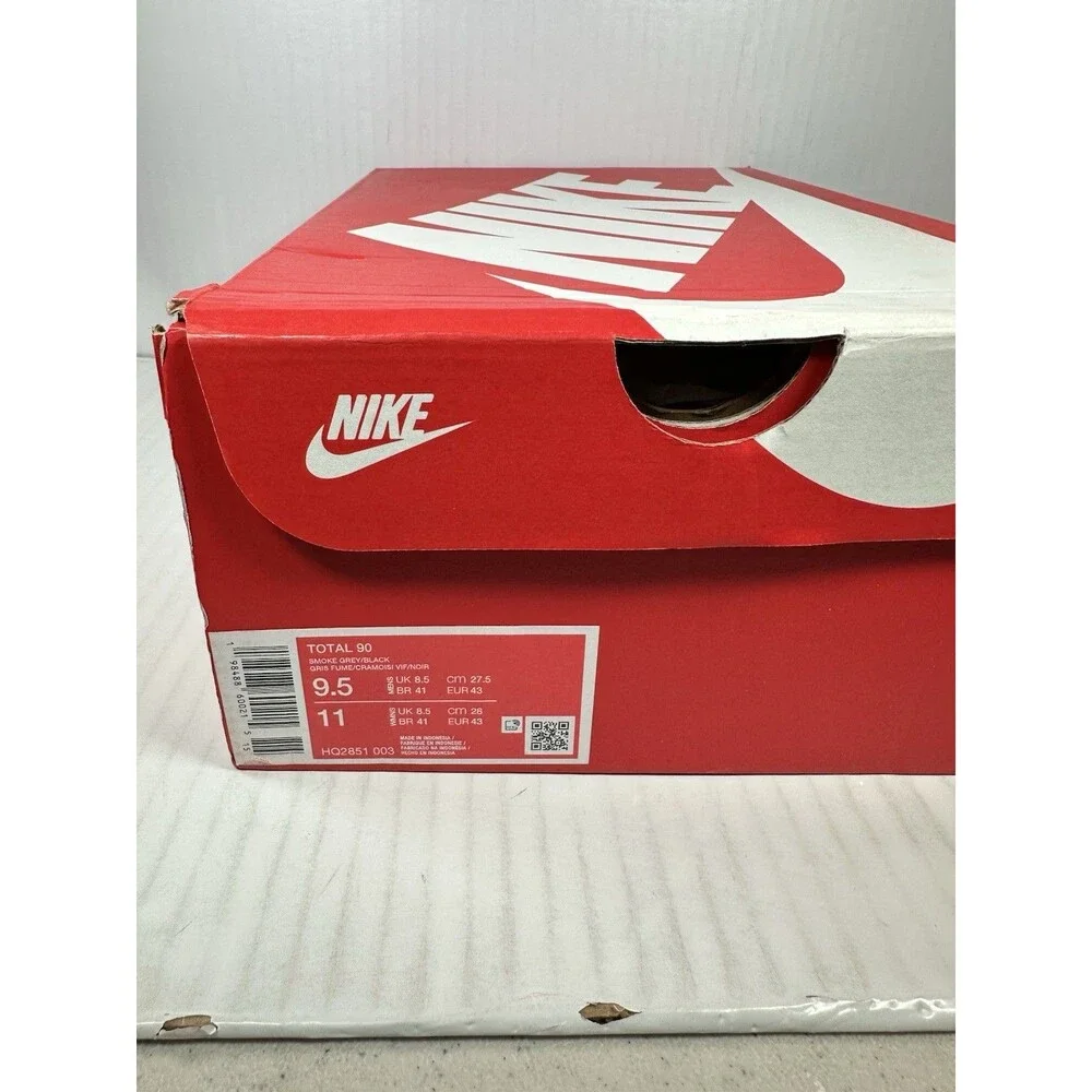Size 9.5 Nike TOTAL 90 Men's Smoke Grey HQ2851-003 Soccer Sneakers Shoe NEW